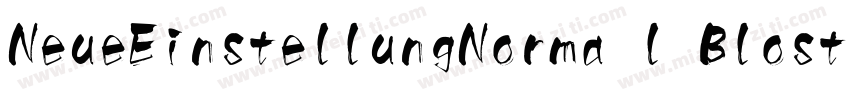 NeueEinstellungNorma l BlostaScript字体转换